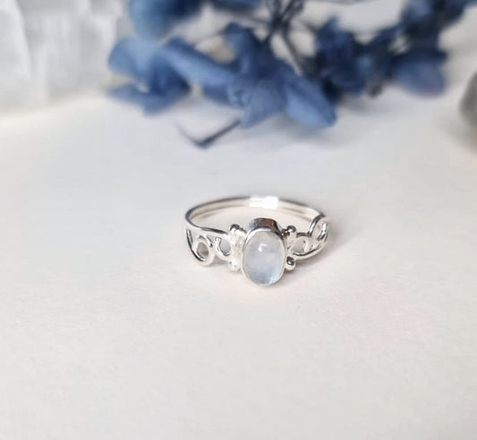 Moonstone & Sterling Silver Ring