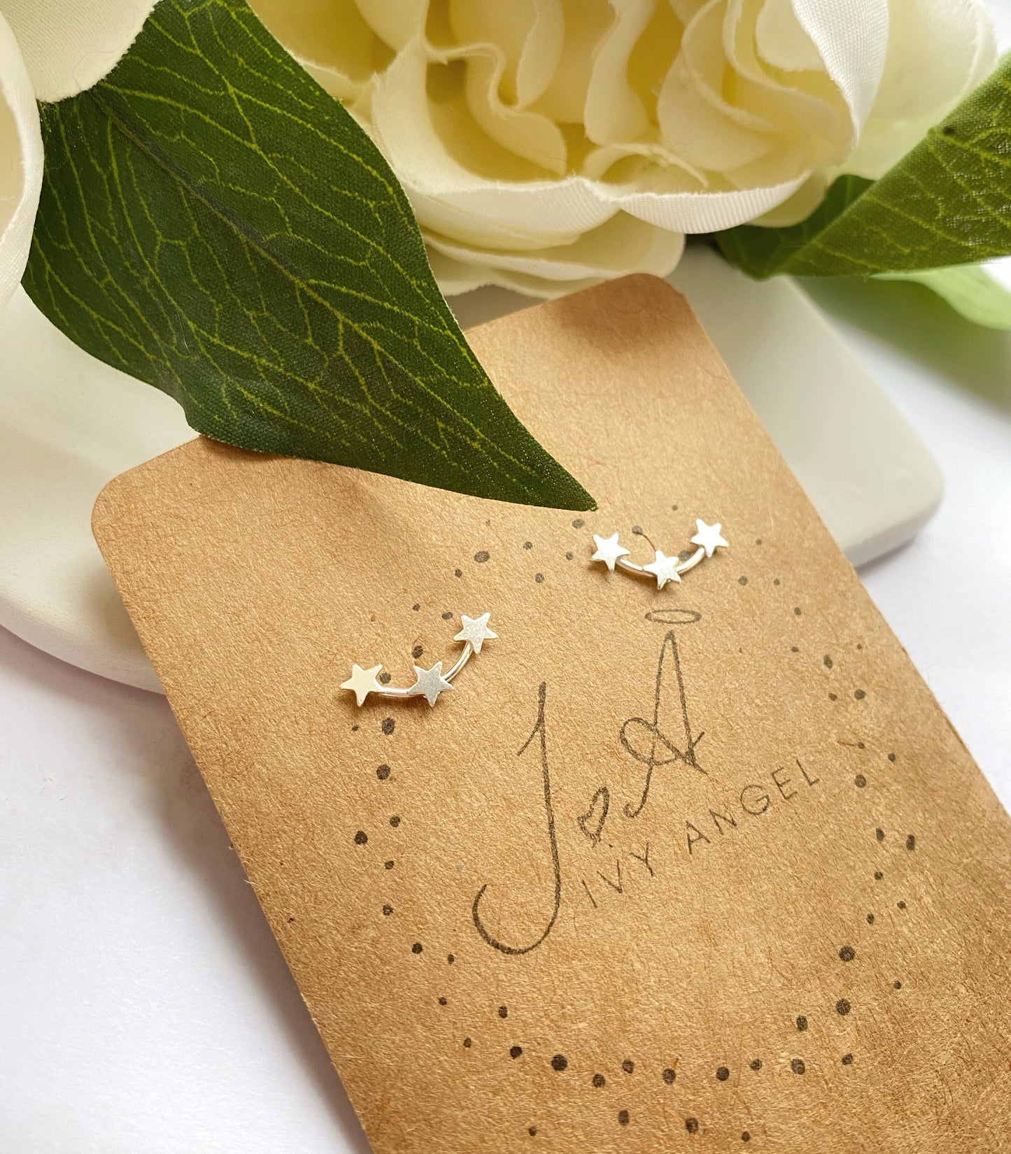 Triple Star Stud Earrings