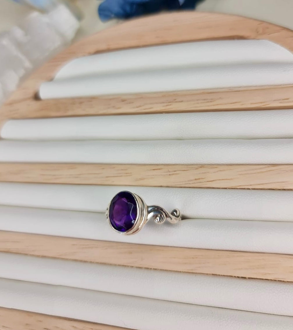 Amethyst Sterling Silver Ring