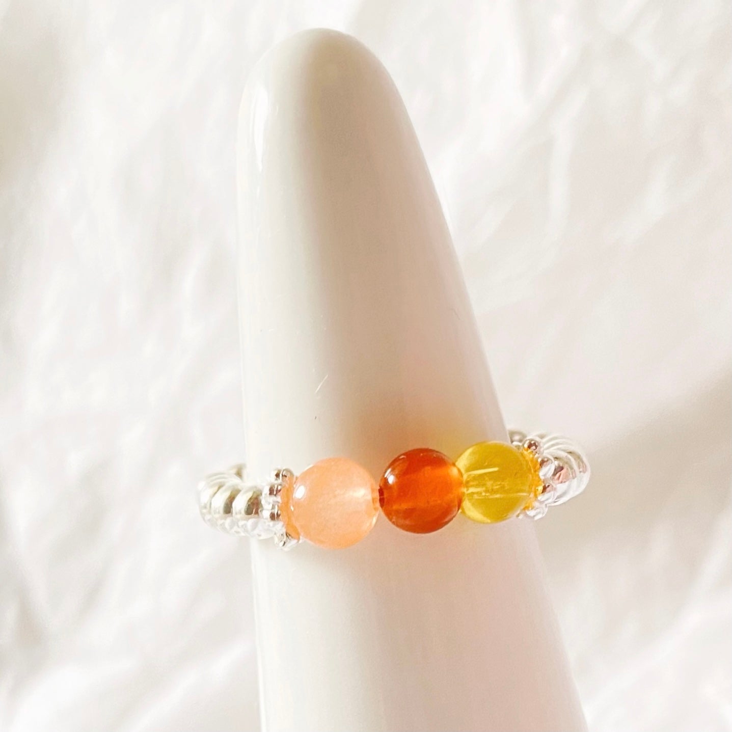 Confidence Crystal Ring - Citrine & Agate