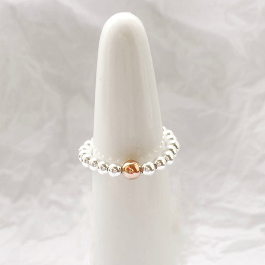Rose Gold & Silver Ring