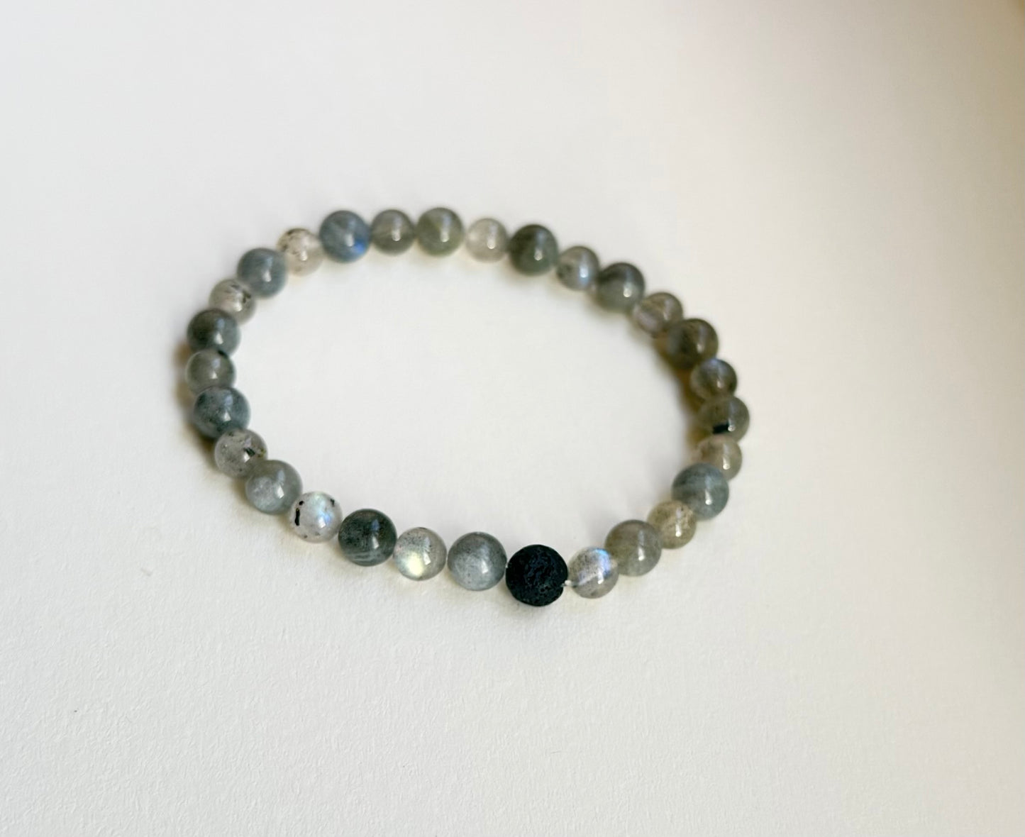Labradorite Bead Bracelet