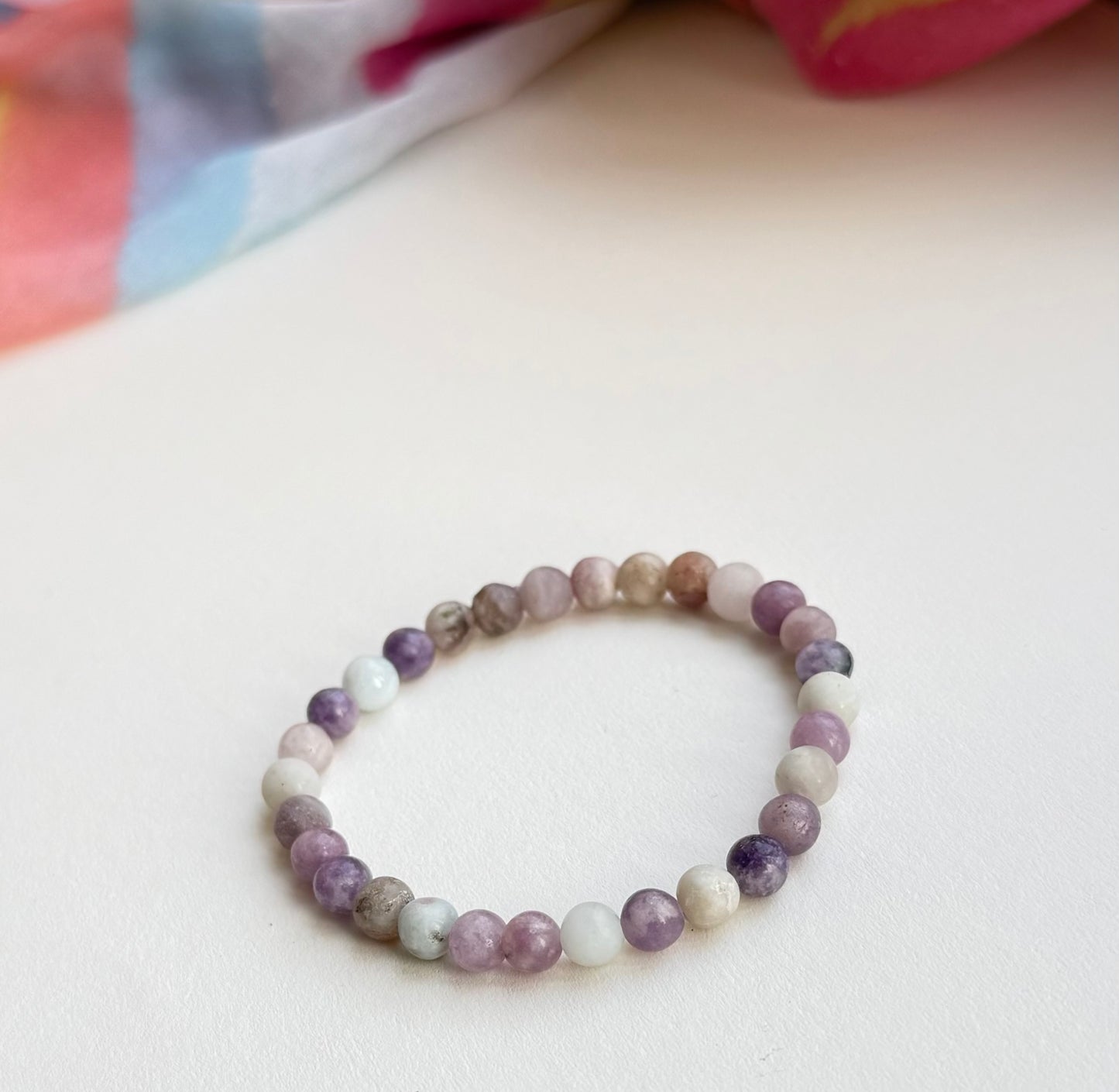 Lilac Jasper & Lepidolite Bracelet