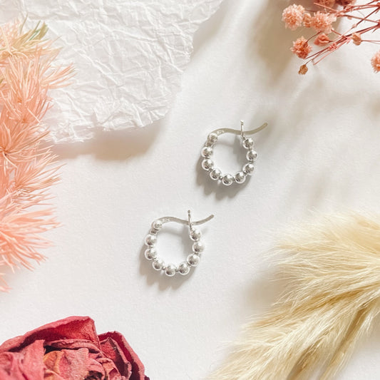 Beaded Hoop Earrings