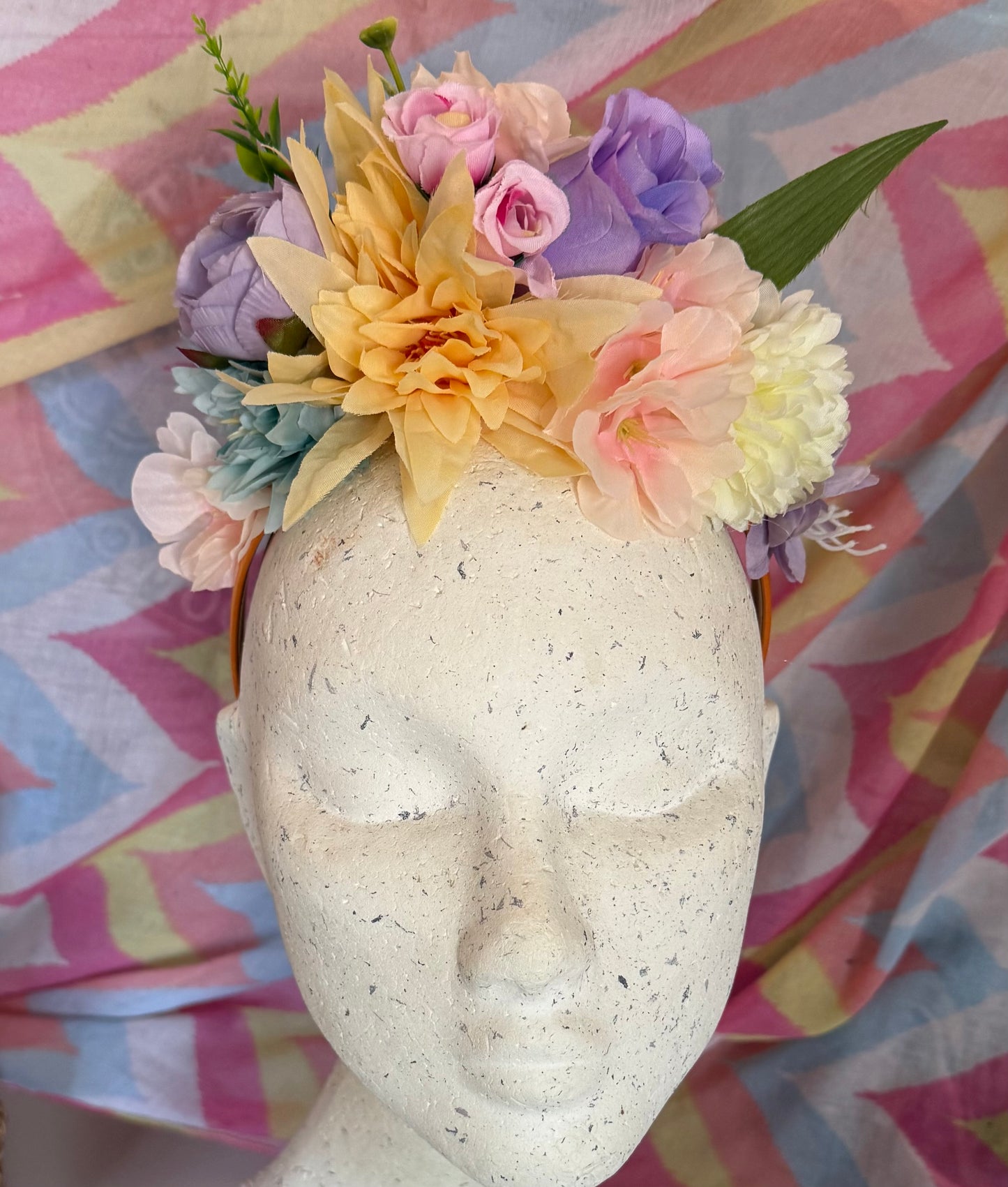 Purple Rose Upcycled Floral Festival Headband | Sustainable Hair Accessory | Handmade Boho Hairband | Eco Friendly Gift for Her
