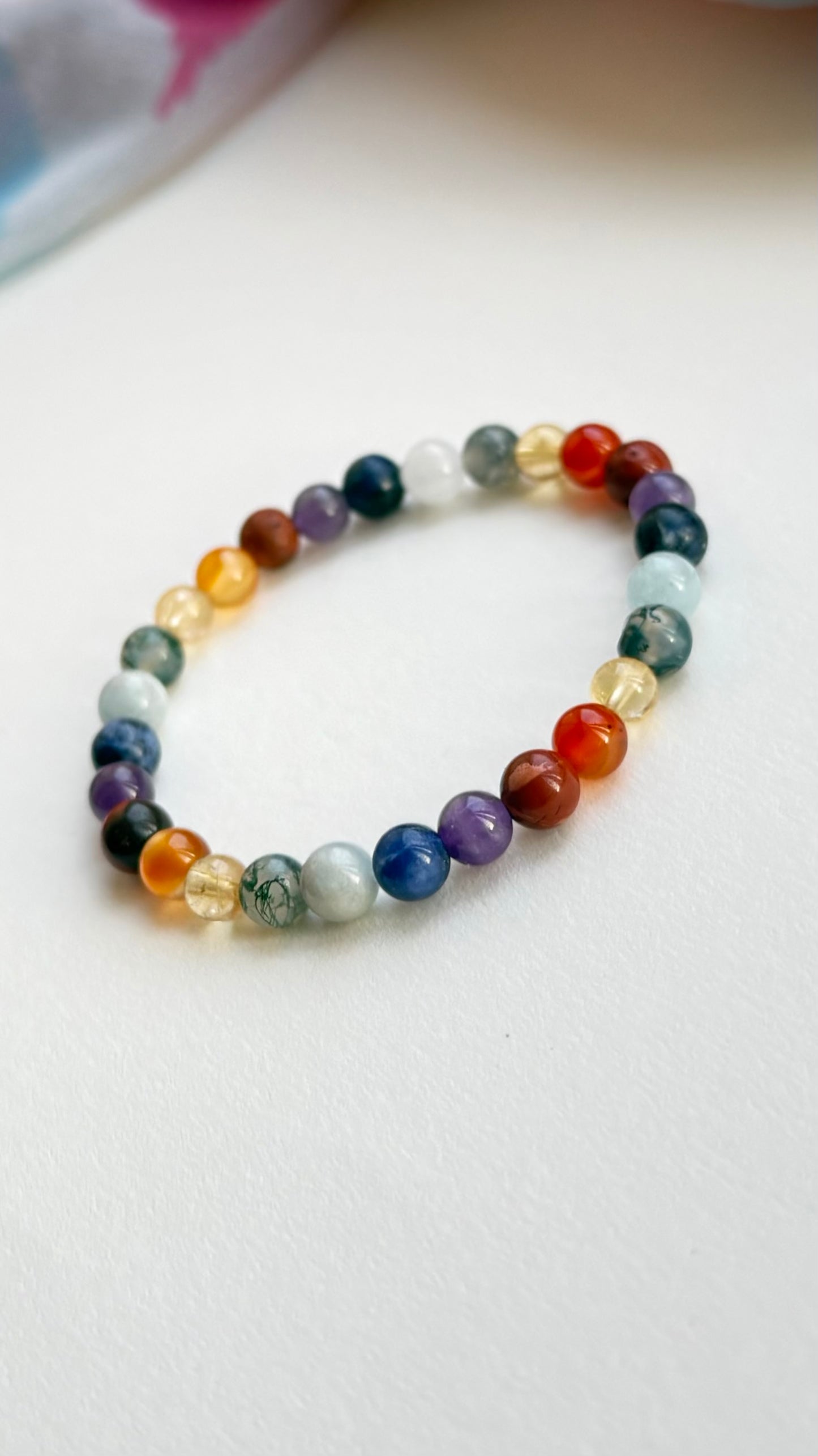 Colourful Chakra Inspired Bead Bracelet