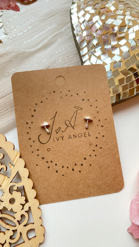 Mini Mushrooms Stud Earrings