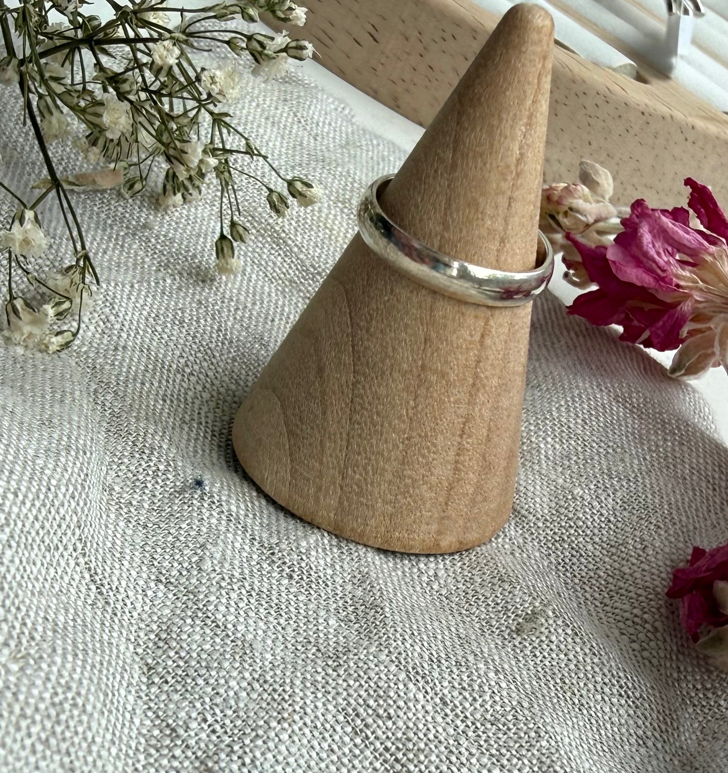 Plain band 925 toe ring