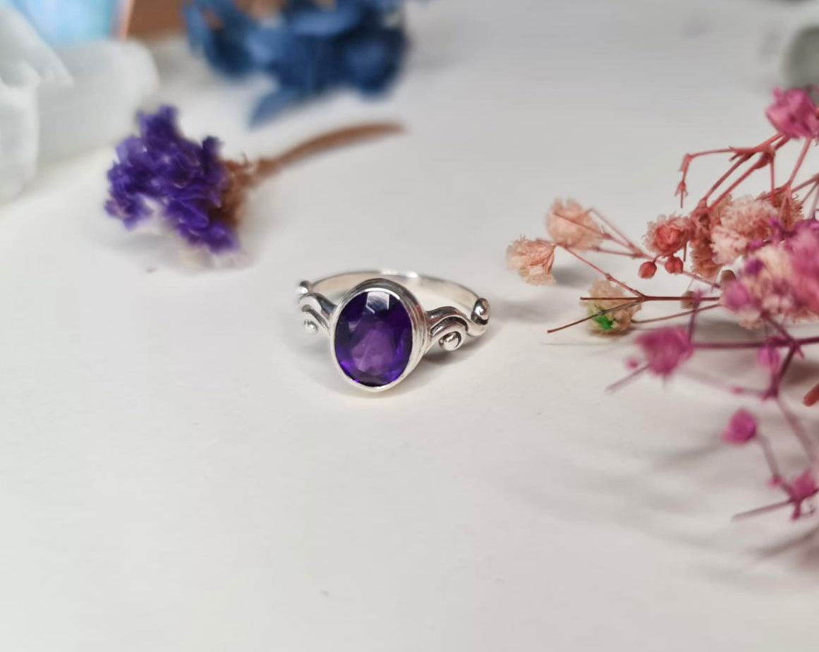 Amethyst Sterling Silver Ring