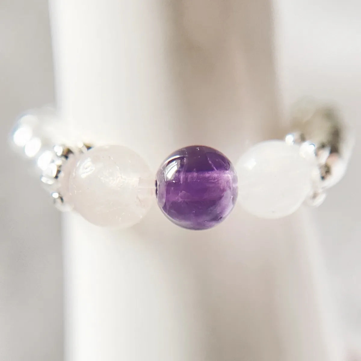 Anxiety Crystal Ring - Amethyst | Rose Quartz | Moonstone