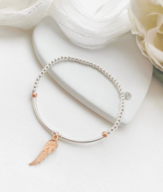 Angel Wing Bracelet- Rose Gold