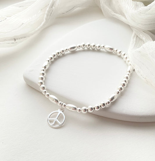 Peace Charm Bracelet